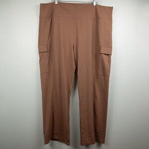 Athleta Delancey Straight Cargo tan pants-3X